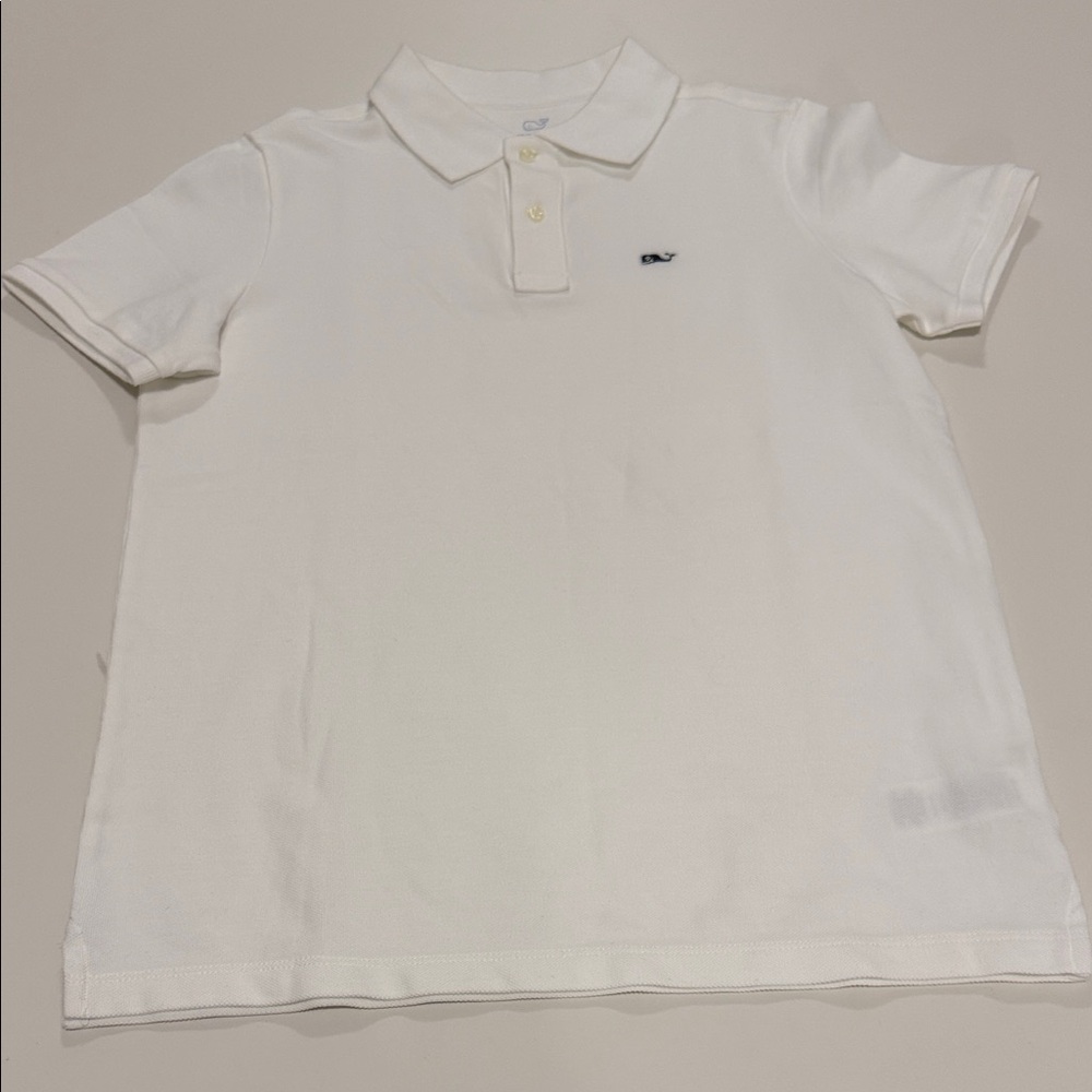 Vineyard Vines Boys 8-10 White Polo. Never worn.